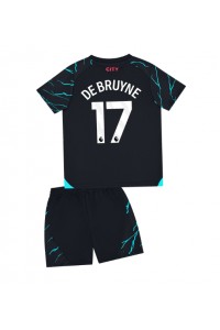 Fotbalové Dres Manchester City Kevin De Bruyne #17 Dětské Třetí Oblečení 2023-24 Krátký Rukáv (+ trenýrky)
